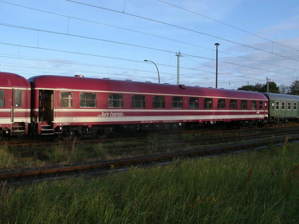 Abgestellter Am-Wagen im Mller`s Saufzug,am 08.Oktober 2011,in Bergen/Rgen.Rckfahrt ist am 09.Oktober 2011 gegen Mittag von Binz.