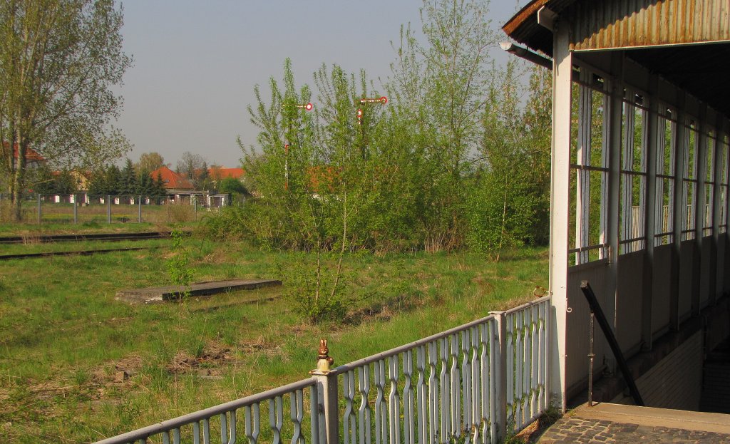 Am Vormittag des 22.04.2011 war der Osterhase im Bf Laucha unterwegs.