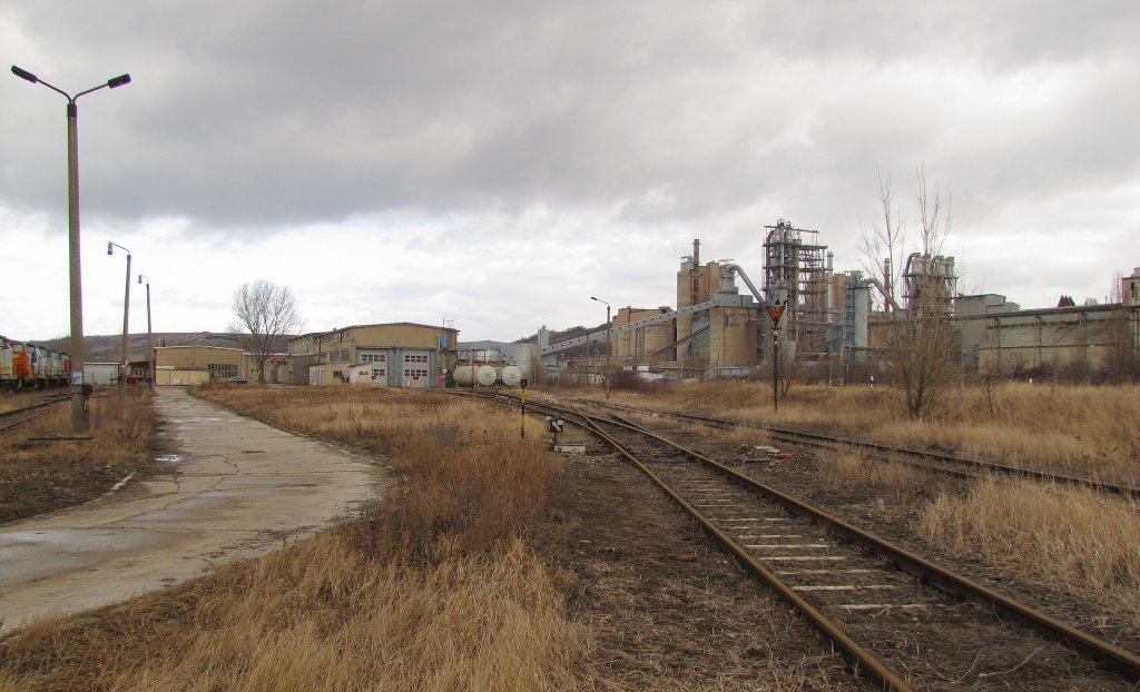 Anschlussgleise zur EBS Werkstatt in Karsdorf; 19.02.2012