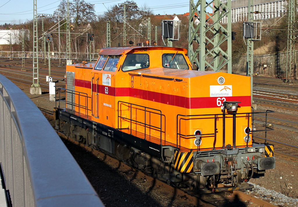 Arcelor Mittal 293 063 abgestellt am 15.01.12 in Fulda