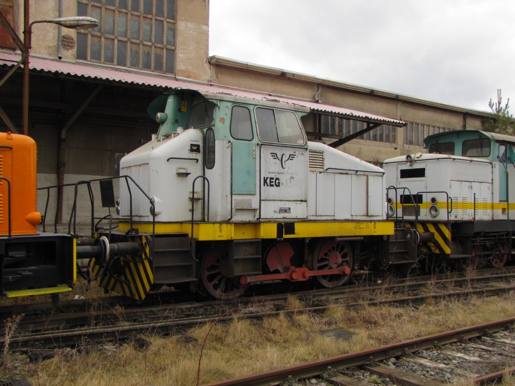 ARCO 5021.02-? (ex KEG 0202, ex KEG 013) abgestellt am Zementwerk Karsdorf; 19.02.2012