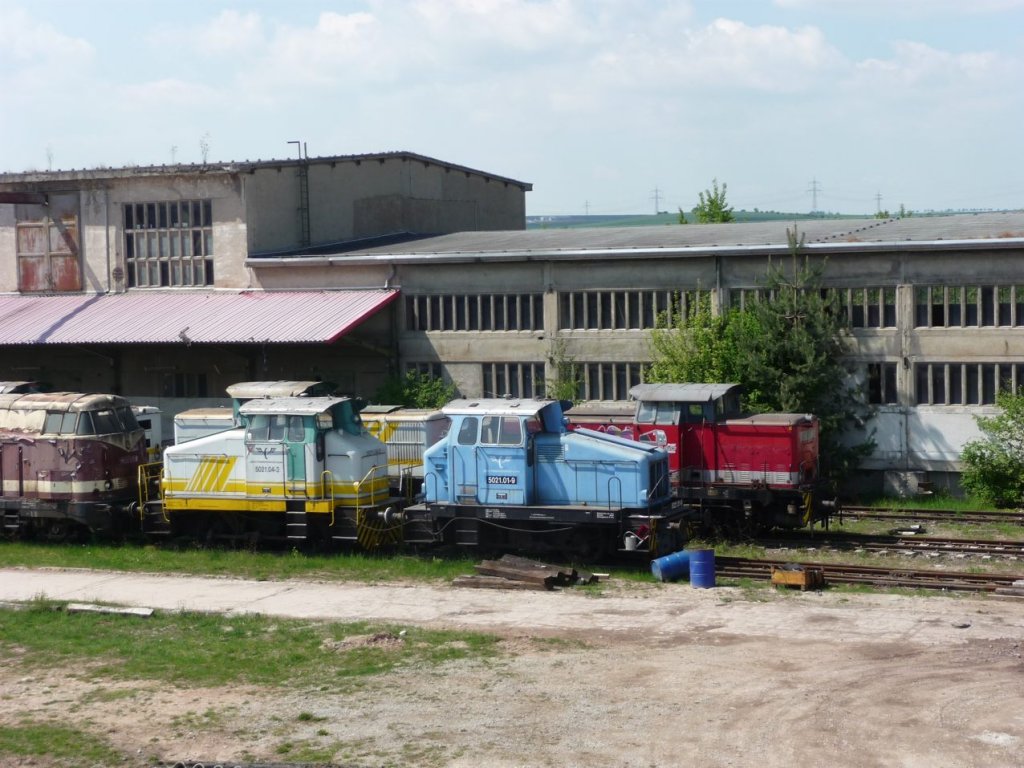 ARCO 5021.04-3 + 5021.01-9 am Zementwerk Arco Karsdorf; 05.05.2011 (Foto: Klaus Pollm�cher)