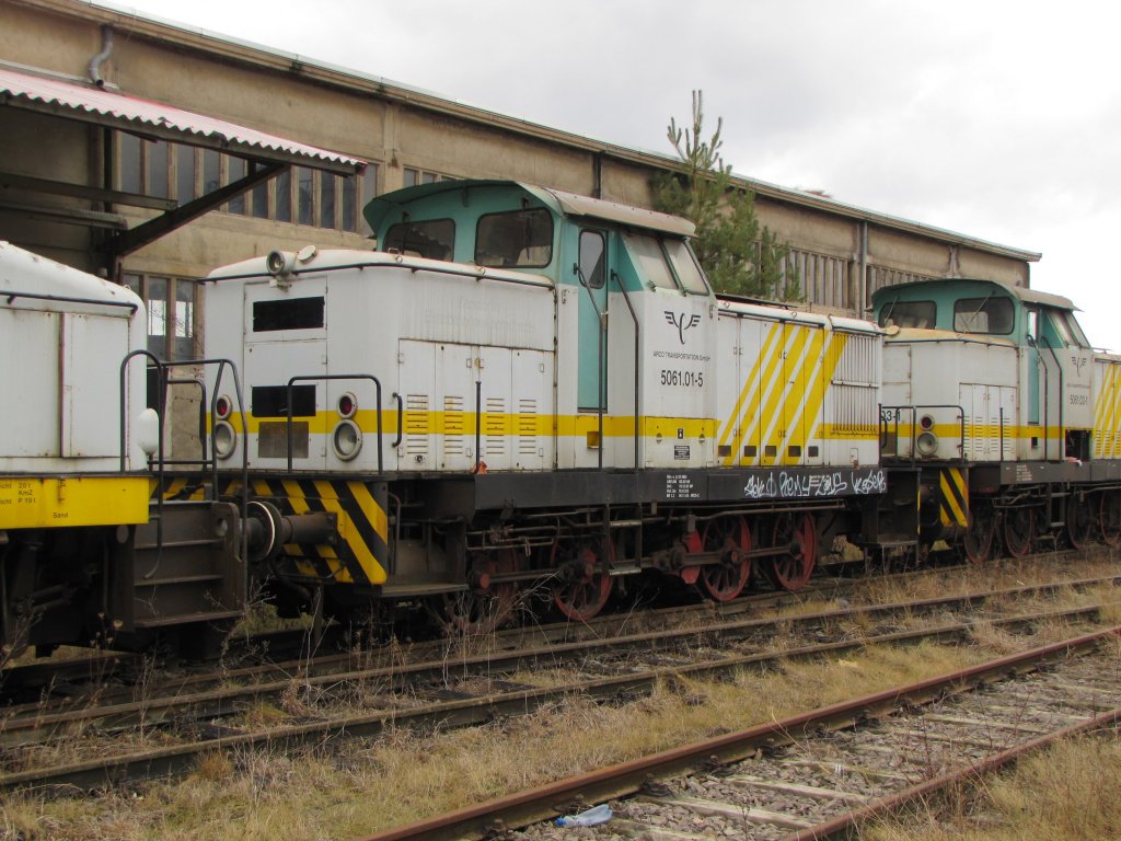 ARCO 5061.01-5 abgestellt am Zementwerk Karsdorf; 19.02.2012