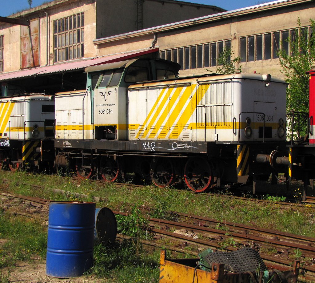ARCO 5061.03-1 (ex KEG 0603) am Zementwerk Karsdorf; 09.07.2011