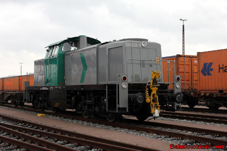 B & V Leipzig GmbH﻿ 295 026-9 Abgestellt am 08.11.2012 in Hamburg Waltershof ecke Dradenau.