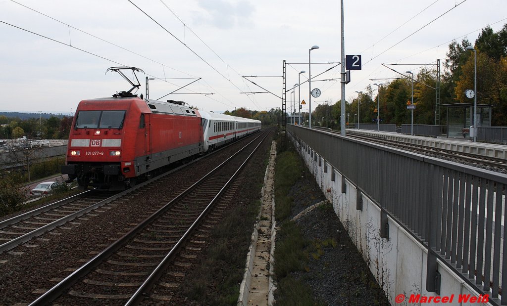 BR 101 077-6 in Obervellmar bei Kassel