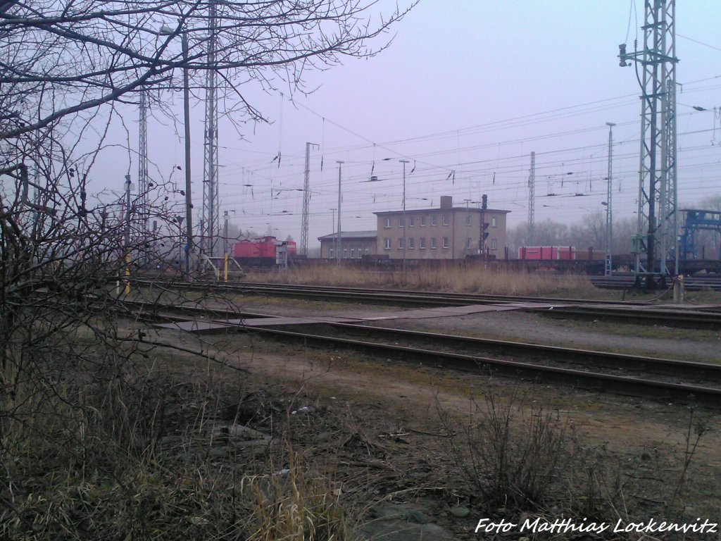 BR 298 beim Rangieren in Stralsund Hbf am 11.4.13