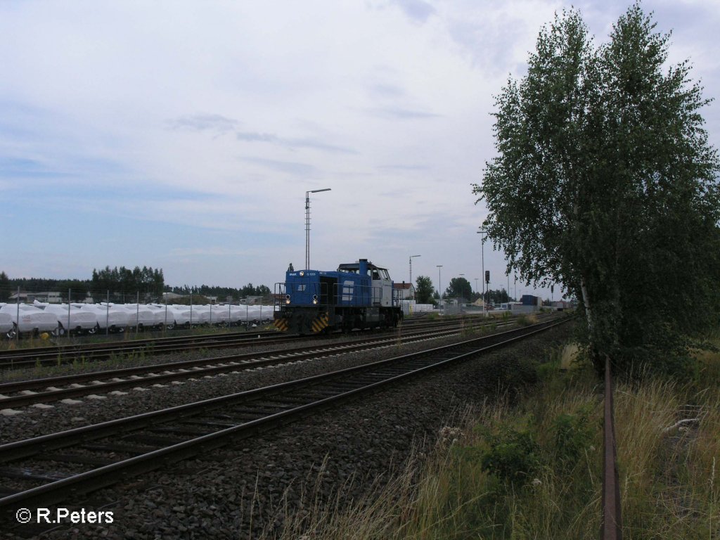 D05 ist in Wiesau eingefahren und macht sich bereit um auf dem ATW zu rangieren. 29.07.08