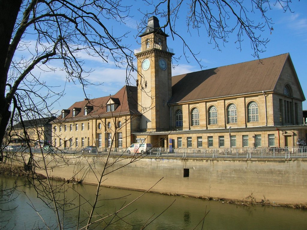 Das Bahnhofsgeb�ude von Zeitz; 24.02.2011 (Foto: J�rg Ohlhaver)