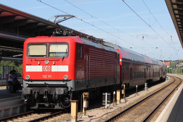 DB 112 111 in HRO am 20.08.2011