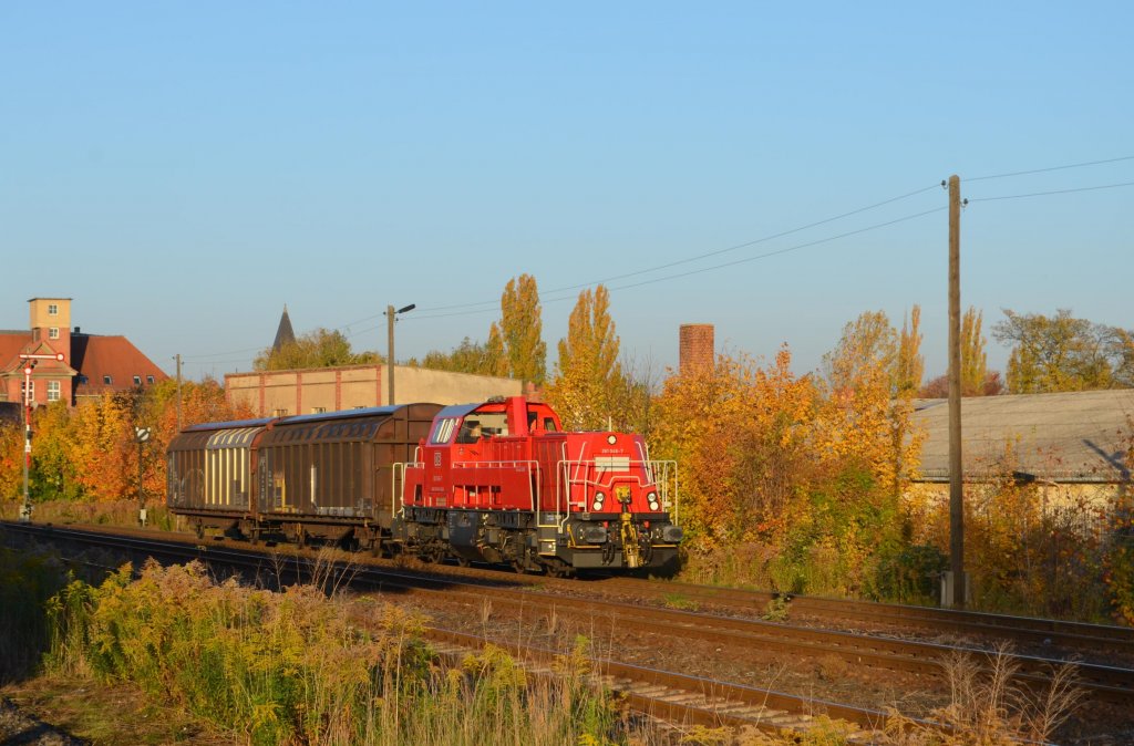 DB 261 047-7 mit einer �bergabe am 20.10.2012 in Zeitz. (Foto: Schulz, Uwe)