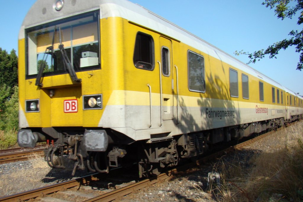 DB Netz RAILab 2 als NbZ 94033 von Weischlitz nach Nebra, am 23.07.2013 in Laucha. (Foto: G�nther G�bel)