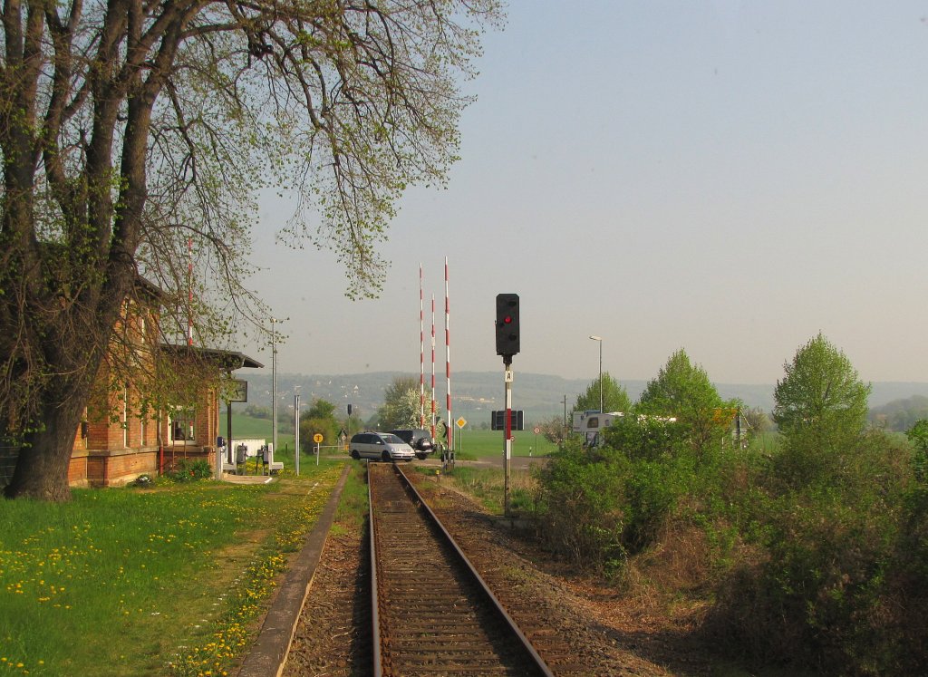 Der Bedarfshaltepunkt Kleinjena; 21.04.2011