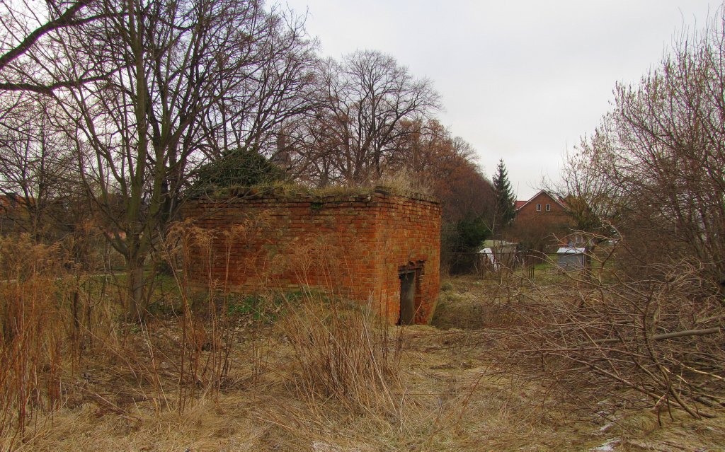 Der ehemalige �lkeller im Bf Laucha (Unstrut); 28.01.2011