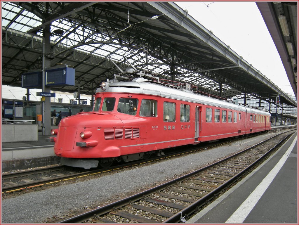 Der RAe 4/8 1021  Churchill  in Lausanne am 6 April 2008