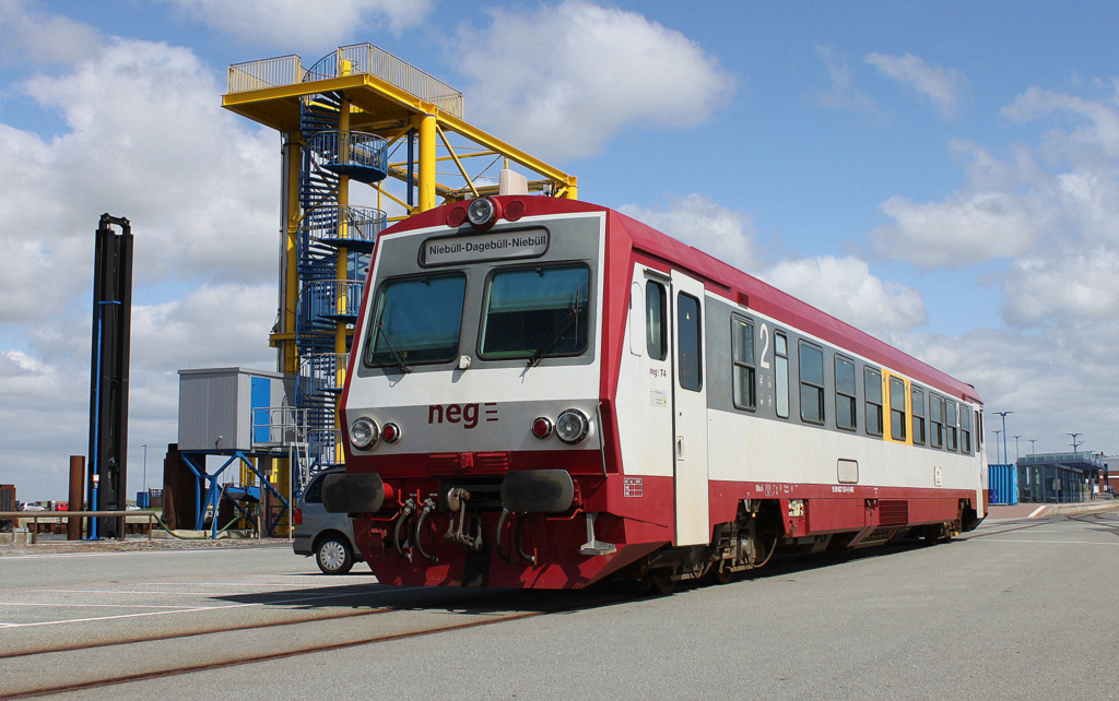 Der T4 in Dagebll auf der Mole am 21.07.2012 (Zu euer Information: Ich stand nich im Gleisbereich sondern brav dahinter. Einer muss ja als Vorbild vorgehen...)