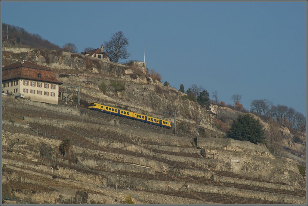 Der Train des Vignes bei Chexbres am 1. Mrz 2012