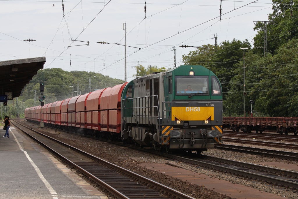 DH 58 (92 80 1273 019-0 D-HGK) der HGK durchfuhr am 16.07.11 Kln West 