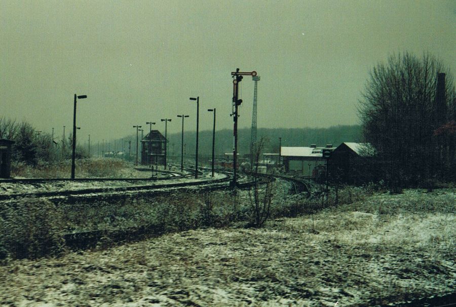 Die Reste vom Bw Zeitz am 04.02.2002. (Foto: Jakob Fischer)
