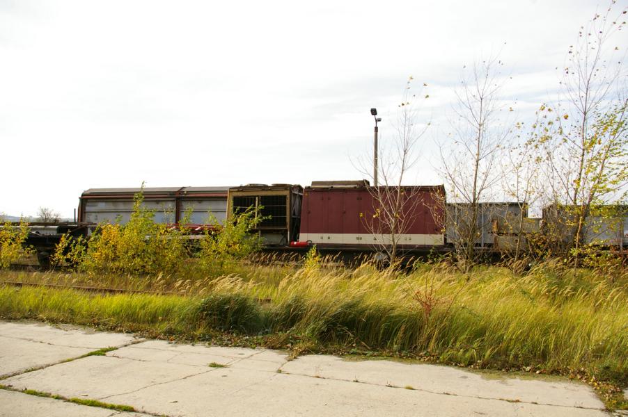 Die Reste einer V100 bei ARCO in Karsdorf; 21.10.2008 (Foto: Frank Thomas aus Wurzen)