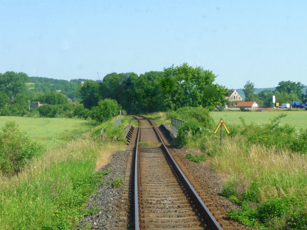 Die Unstrutbahn bei Ro�bach; 29.06.2010