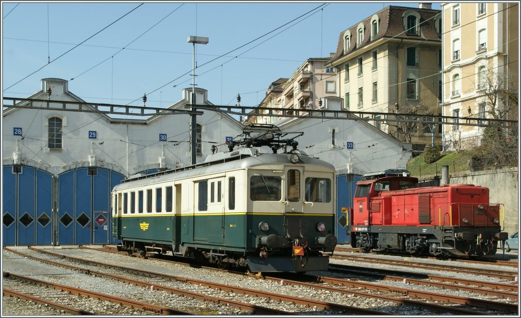 Die  WM  (Wohlen - Meisterschwandenbahn) ist schon seit Jahren eingestellt - um so mehr berrascht es mich den WM BDe 2/4 N 3 am 11. Mrz in Lausanne anzutreffen!