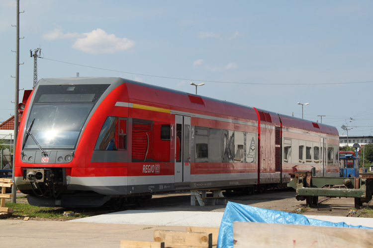 diese schne Landplage von DB-Regio(VBB)abgestellt im BW Rostock Hbf.(16.07.2011)