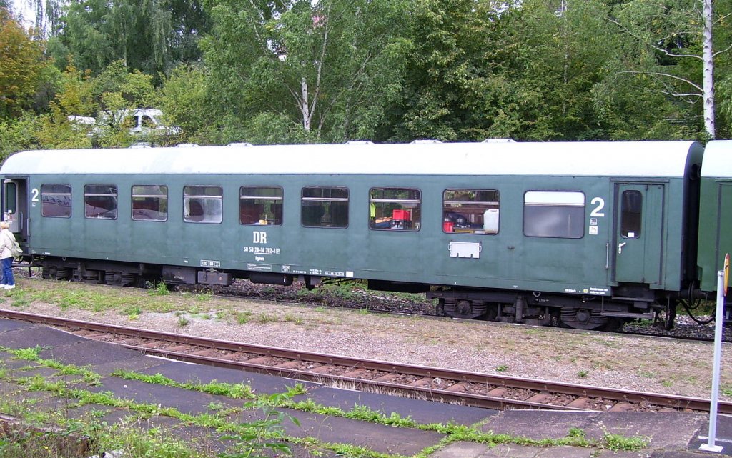 DR 50 50 28-14 702-1 Bghw vom EMBB Leipzig, am 08.09.2007 in einem Winzerfestsonderzug aus Leipzig, im Freyburger Bahnhof.