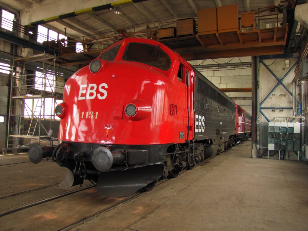 EBS MY 1131 (92 80 1227 003-1 D-EBS) in der Lokhalle in Karsdorf; 06.06.2011
