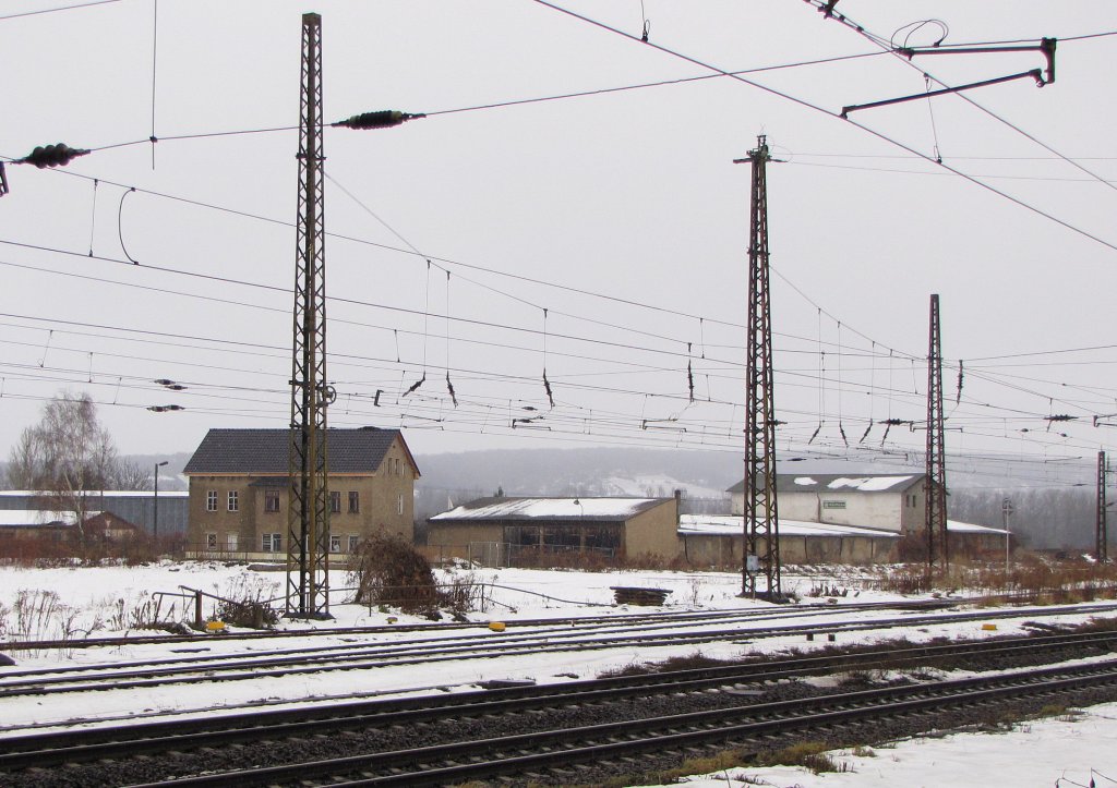 Ehemaliger Standort vom bereits abgerissenen Bw Naumburg; 12.12.2010