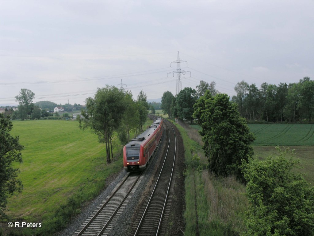 Ein 612er als RE nach Gera. 26.05.10