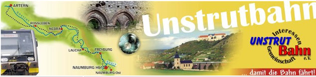 Eine von Klaus Pollm�cher erstellte Grafik um die Strecke durch das Unsruttal mit den touristischen Zielen unserer Region zu verbinden; 2012.