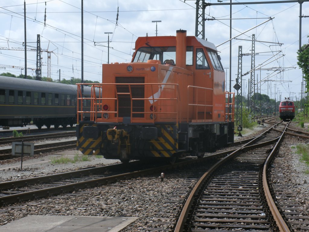 Einsatzbahnhof fr 352 105-1, war am 12.Mai 2012,der Abstellbahnhof Berlin Grunewald.