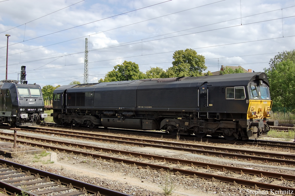 ERS 6614 (266 113-0) MRCE im Dienst fr die ERS beim rangieren in Stendal. 19.07.2011