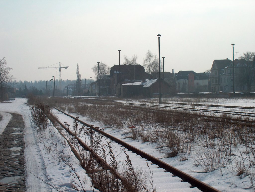 Gleisanlagen in Naumburg (S) Ost; 05.03.2005 (Foto: Holger Flatau)