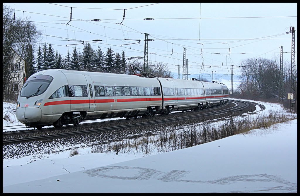 ICE  Kaiserslautern  als ICE nach Frankfurt am Main am 24.02.13 in Gtzenhof