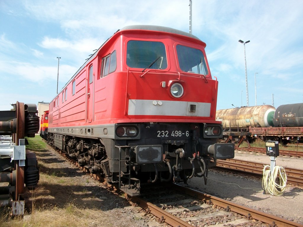 In der Einsatzstelle Mukran stand am 21.August 2010:232 498-6.