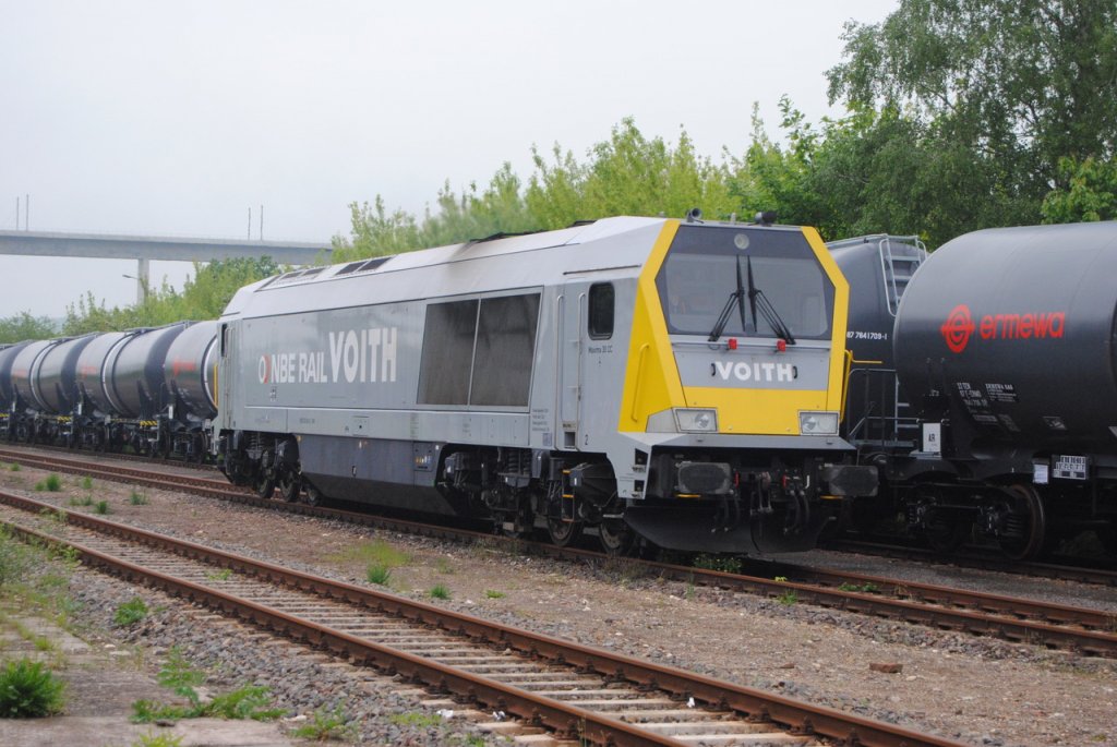 InfraLeuna 263 006-9 am 31.05.2013 im ehem. Bahnhof Karsdorf. Sie brachte Kesselwagen zur Abstellung bei der EBS. (Foto: Dampflok015)

