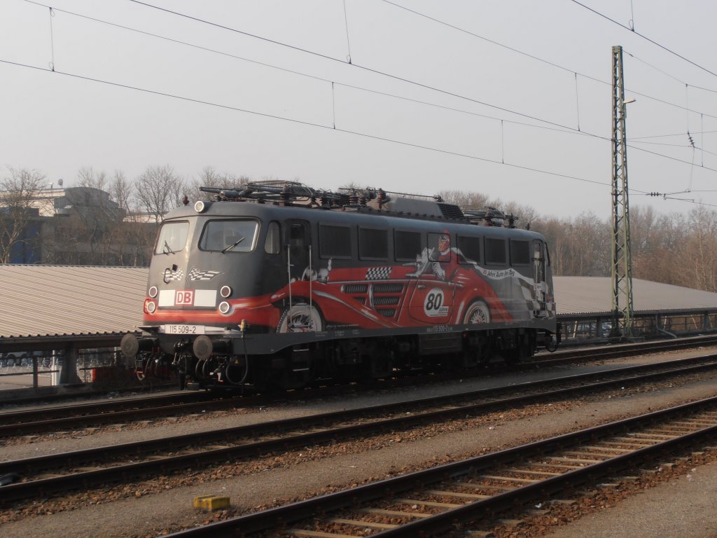 Karlsruhe Hbf
29.03.2013
115.509-2
Werbelok 80-Jahre-DB-Autozug