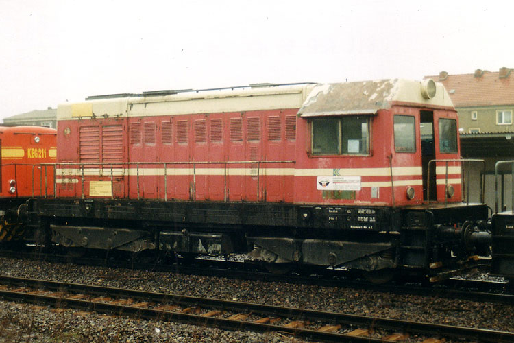 KEG 001 im April 1999 im Bf Zeitz. (Foto: Mathias Bootz)