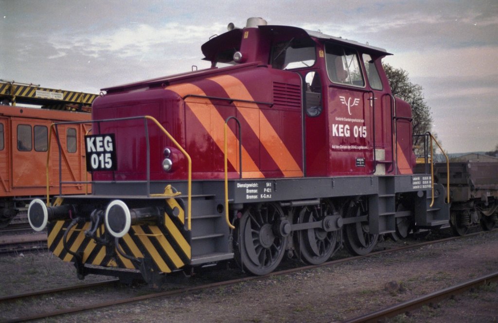 KEG 015 im Bf Artern, Aufnahmedatum unbekannt; (Foto: Gunter Weidanz)