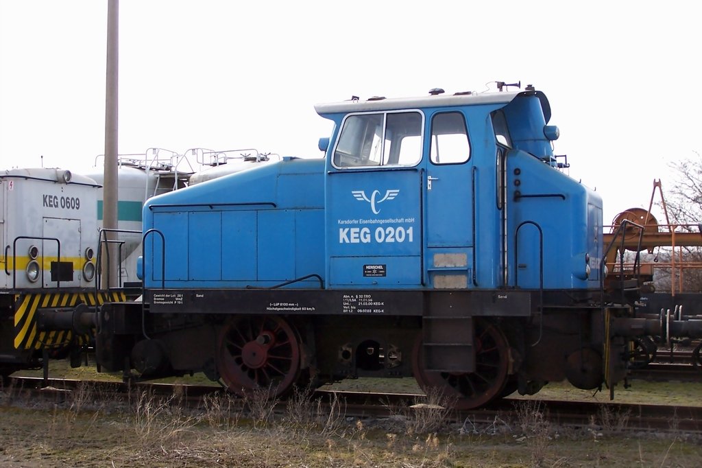 KEG 0201 am Zementwerk Karsdorf; 22.03.2005 (Foto: privat)