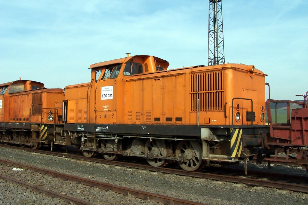 KEG 021 am 22.03.2005 abgestellt in Karsdorf; (Foto: privat) 