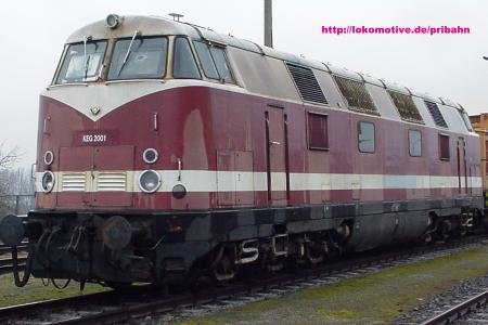 KEG 2001 am Zementwerk Karsdorf; 09.04.2004 (Foto: Volker Gelmroth http://lokomotive.com/pribahn)