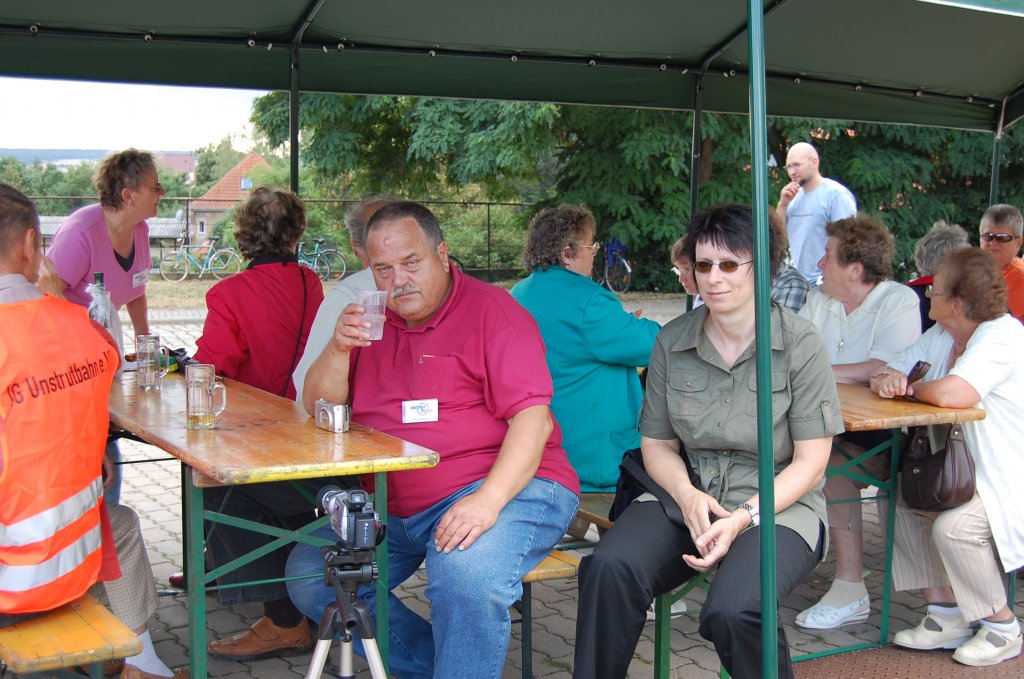 Klaus Pollm�cher w�hrend dem 2. Unstrutbahnfest am 22.07.2007 in Ro�leben. (Foto: Roberto Franke)