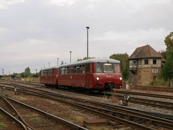 KSR 172 132-3 + 172 171-1 auf Fotorundfahrt des AS M�nster von Chemnitz ging es rund um Leipzig �ber die MIBRAG-Gleise und Zeitz und Gera zur�ck Chemnitz; 17.09.2011 (Foto: Steffen Tautz)