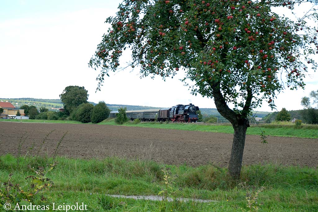 LEG 65 1049-9 auf ihrer letzten Fahrt mit dem DPE 24888 von Freyburg nach Chemnitz Hbf am 10.09.2011 bei Kleinjena. (Foto: Andreas Leipoldt)