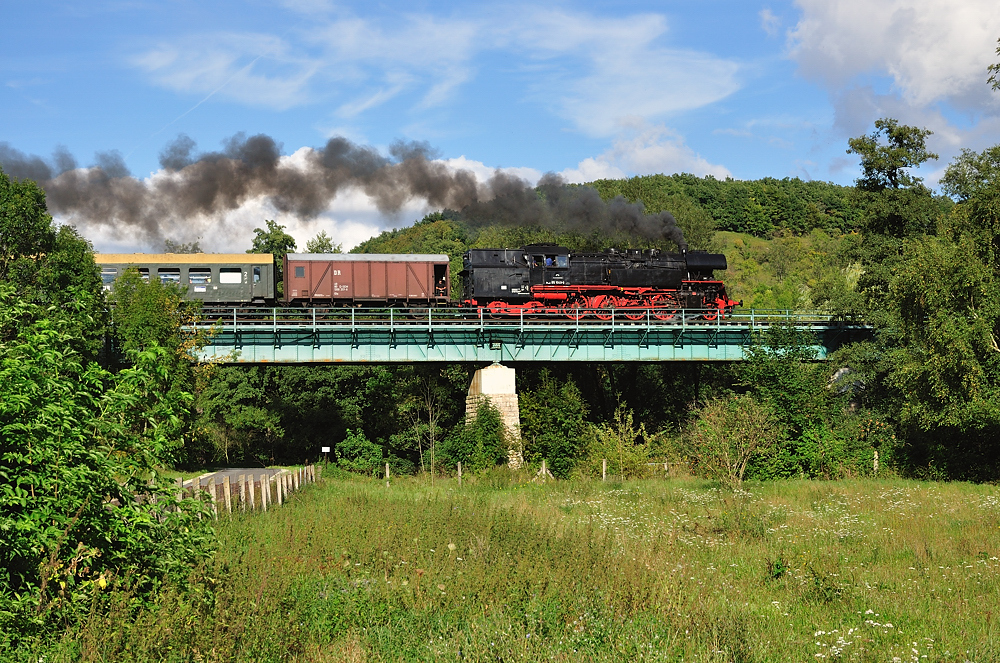 LEG 65 1049-9 auf ihrer letzten Fahrt mit dem DPE 24888 von Freyburg nach Chemnitz Hbf am 10.09.2011 in Mertendorf. (Foto: Hans-J�rgen Warg)