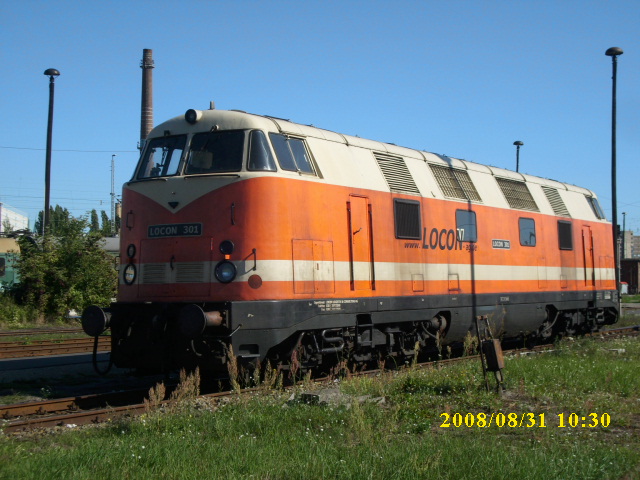 Locon 301 (ex.228 656) am 31.August 2008 in Berlin Lichtenberg