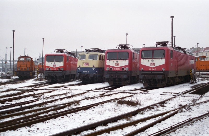 Lokparade in der Est. Berlin-Lichtenberg, 01.01.1996